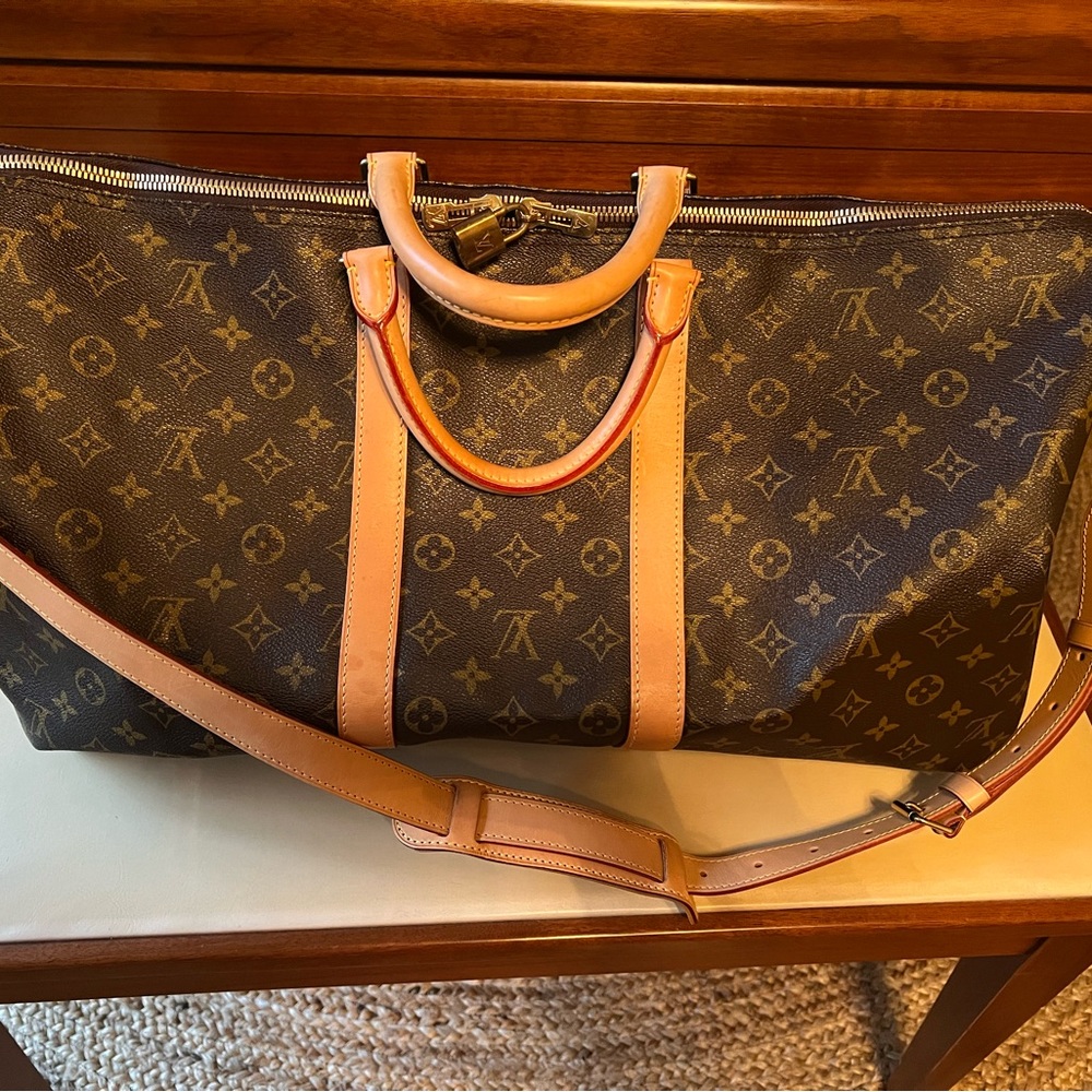 Louis Vuitton Keepall Bandouliere 45 Monogram Canvas Duffel